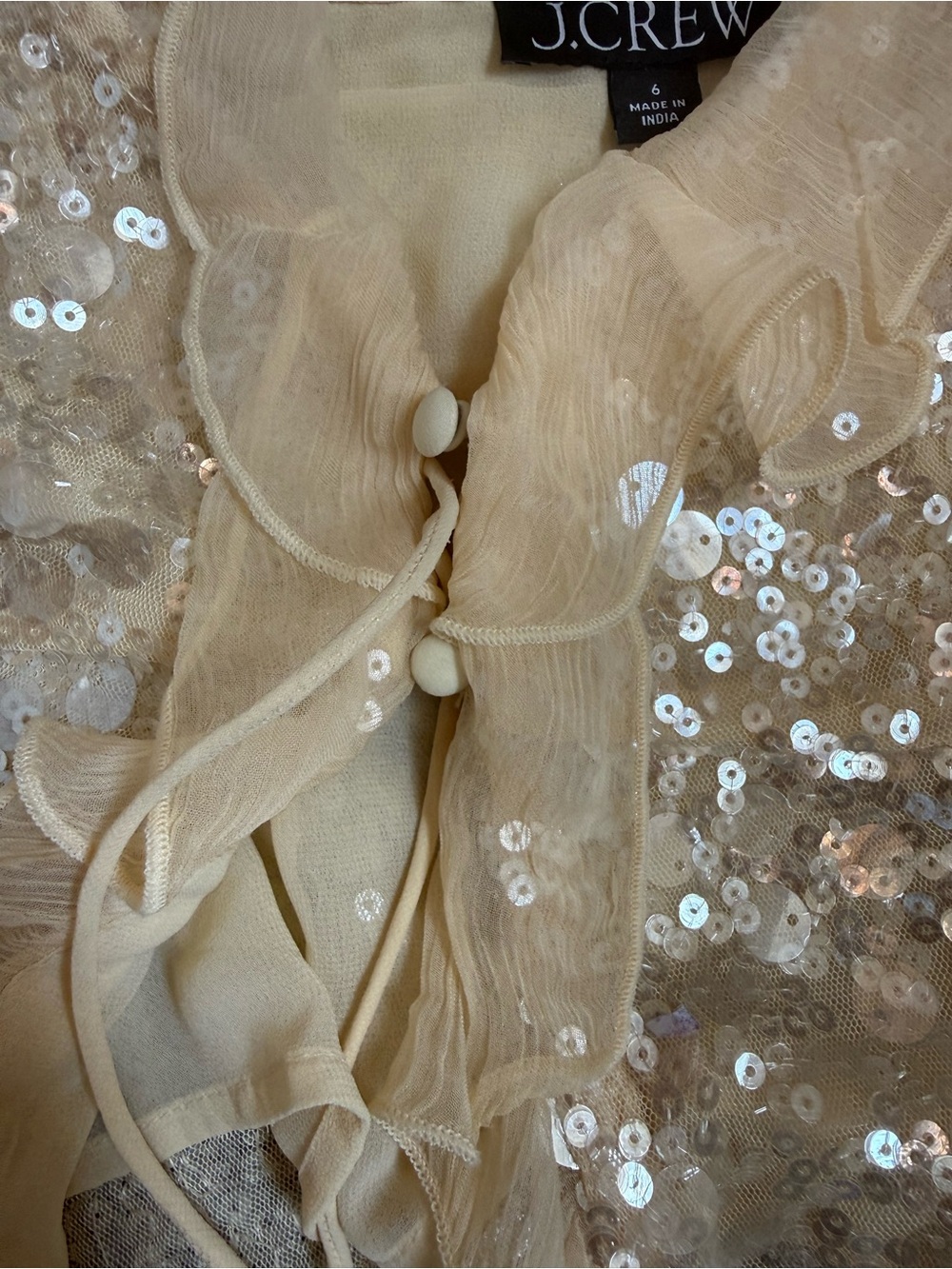 J. Crew Sequin Ruffle Tank - Picture 4 of 5